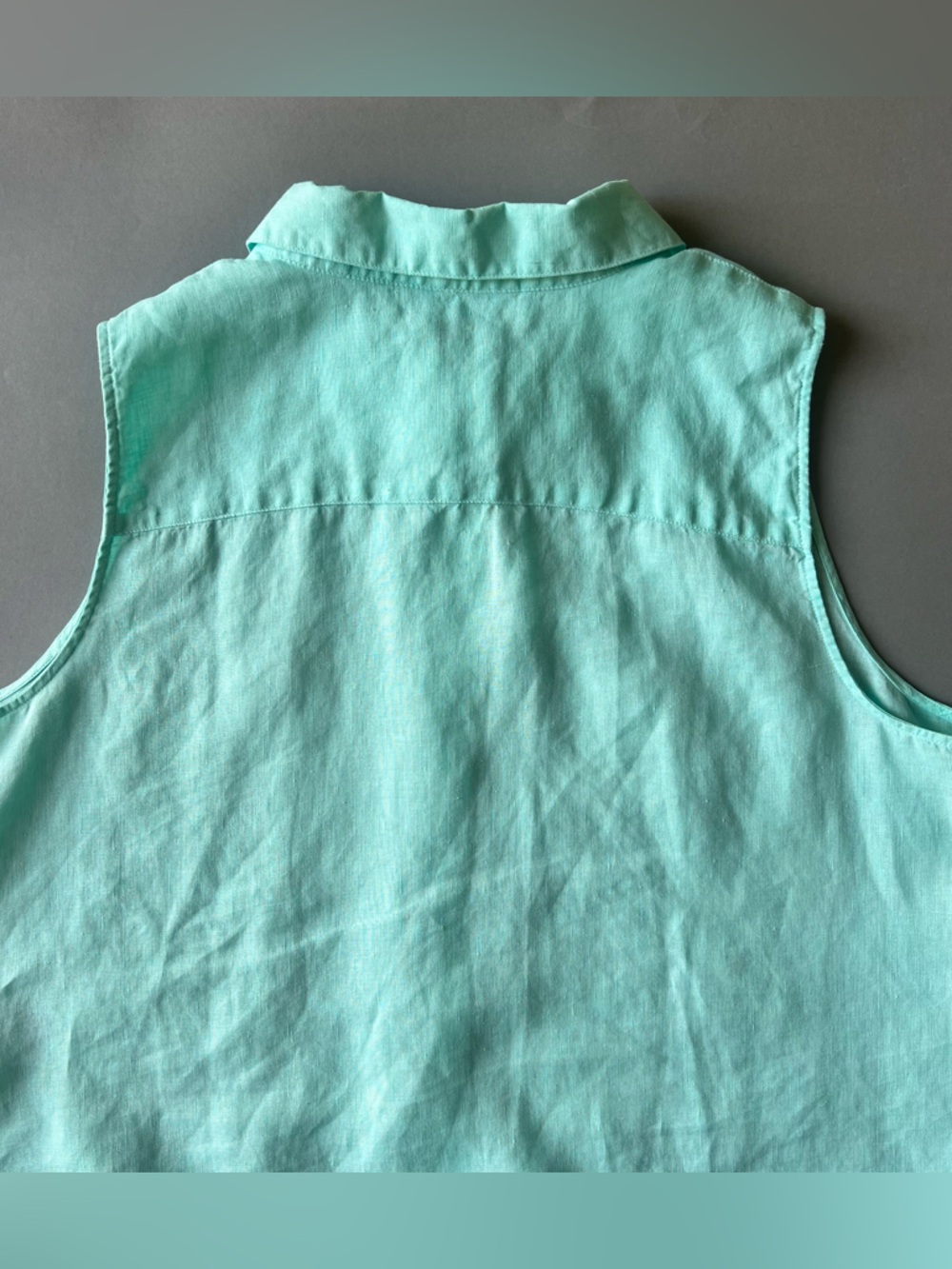 Chicos 100% Linen Breezy Button Up - Picture 5 of 6